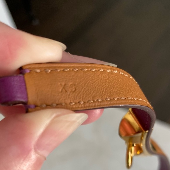 Authentic Hermes Rivale double tour leather bracelet - Picture 6 of 8